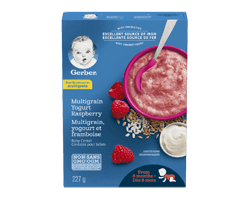 GERBER Gerber blé, yogourt et framboise, 227 g