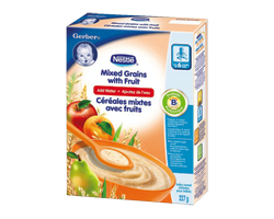 GERBER Gerber céréales mixtes avec fruits, 227 g