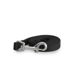 Simple black nylon leash