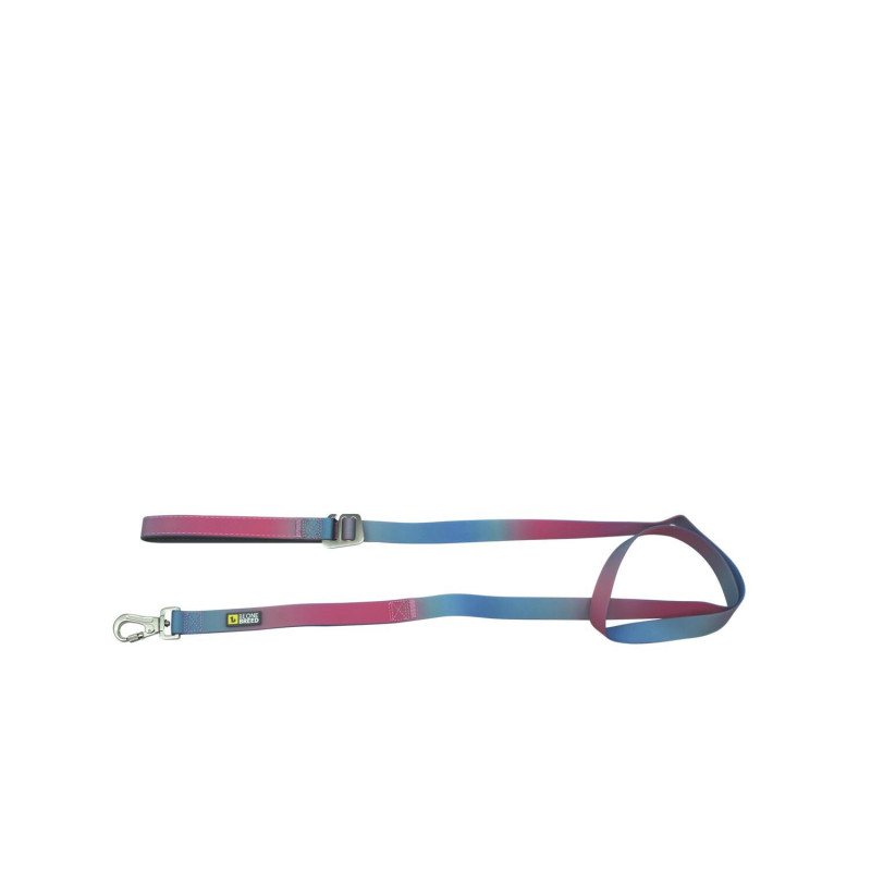 BeOneBreed Laisse silicone dégradé bleu et rose pou…