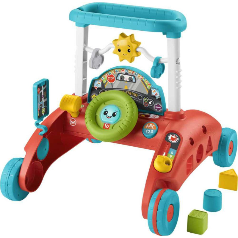 Fisher-Price - Trotteur ​Steady Speed à 2 côtés - Version anglaise et française