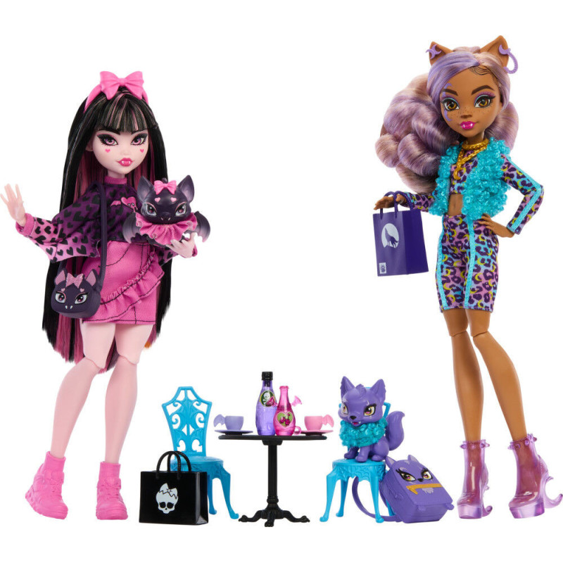 Monster High - Coffret de 2 poupées - Animaux Fa-bou-leux - Notre exclusivité