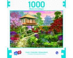 Sure-Lox 1000 pc Cottages and Manors deluxe puzzle