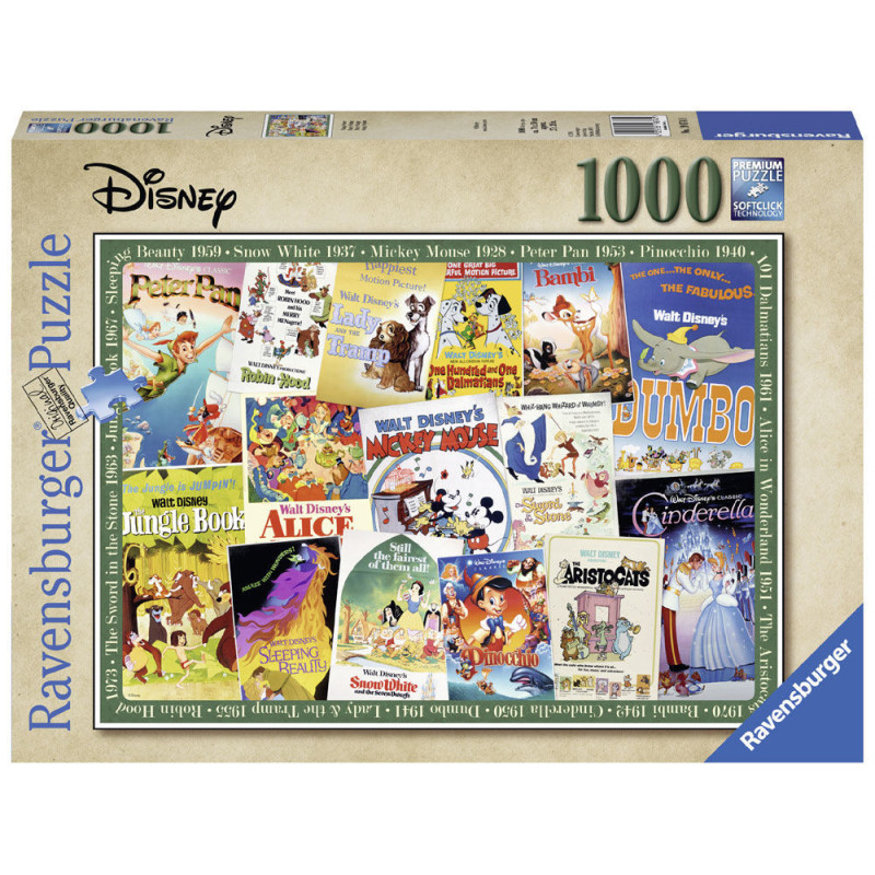 Ravensburger: Disney Collector Vintage Movies casse-tête 1000 pc