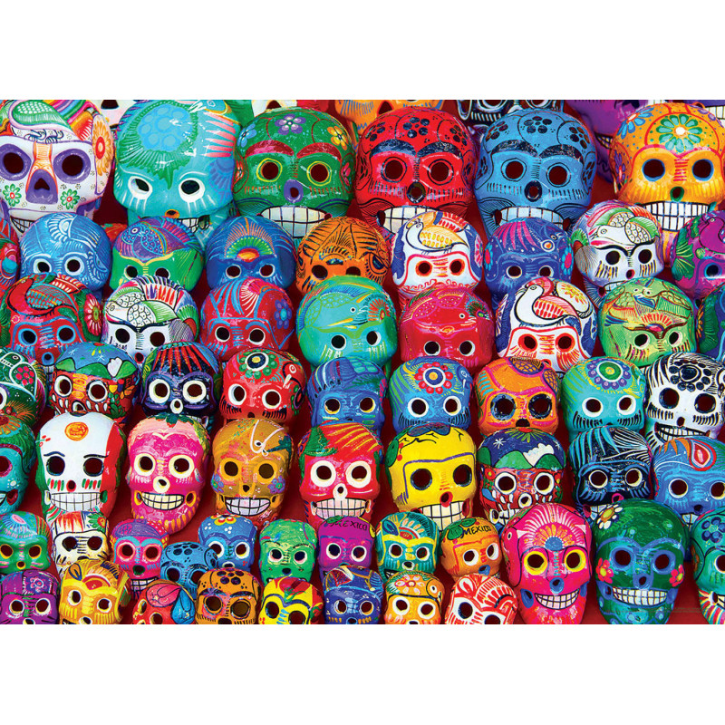 Eurographics Tradicional Mexican Skulls 1000 Puzzle Piece