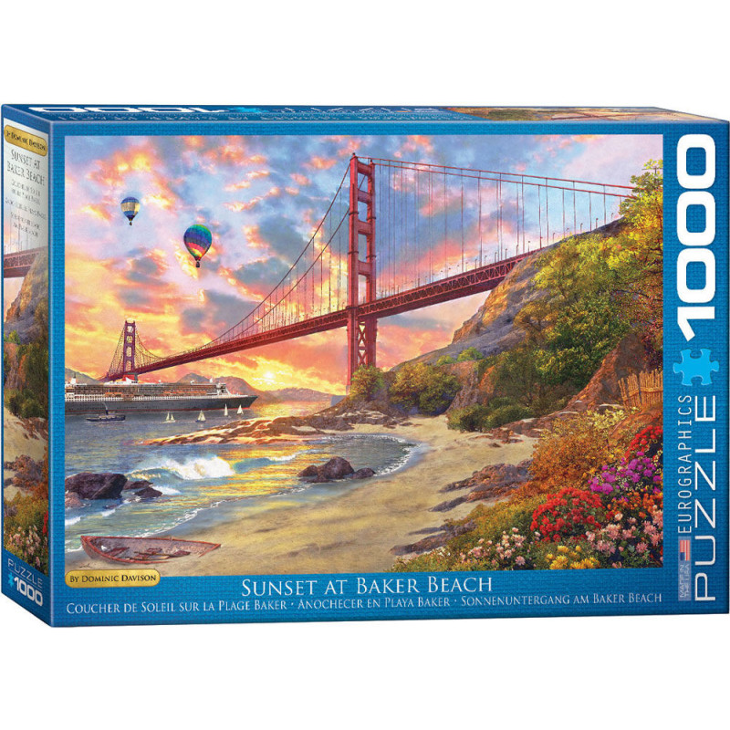 Puzzle 1000 pièces Coucher de soleil à Baker Beach d'Eurographics