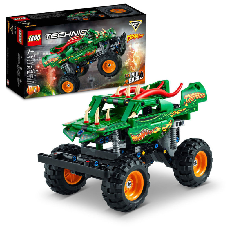 LEGO Technic Monster Jam Dragon 42149 Ensemble de jeu de construction (217 pièces)