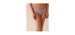 Culotte cheeky en dentelle et résille bordure festonnée