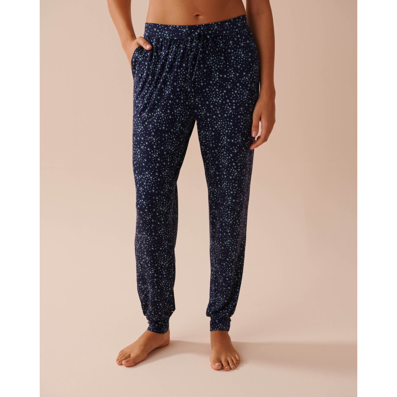 Pantalon de pyjama jogger en jersey doux