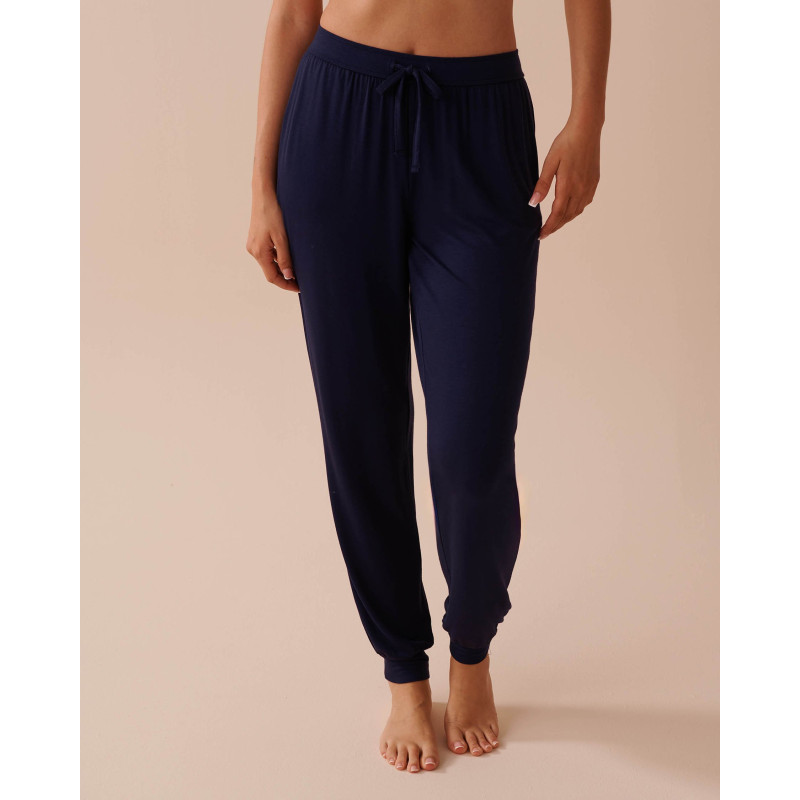 Pantalon de pyjama jogger en jersey doux