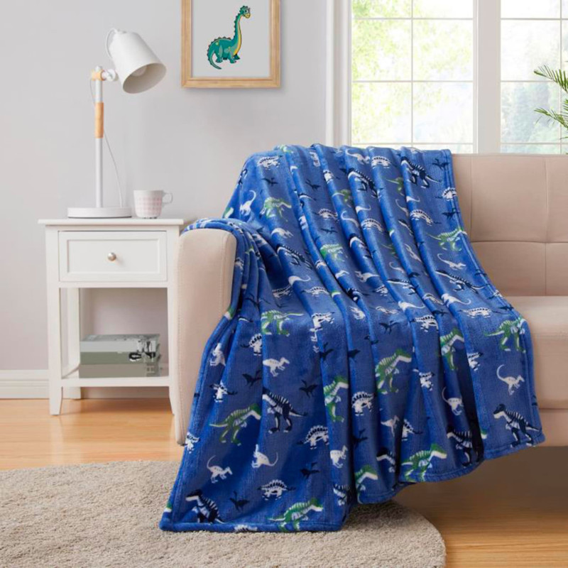 Double / Large Bed Blanket - Jurassic