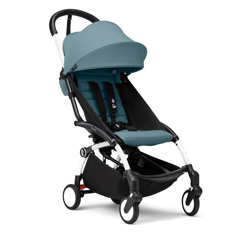 YOYO³ Complete Stroller - White / Aqua