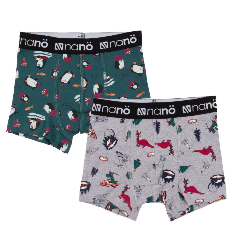 Nanö Boxers Ensemble de 2 Dinos 2-12ans