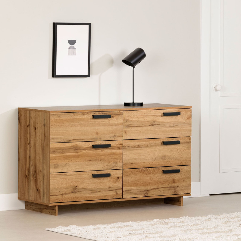 Double Desk 6 Drawers - Cavalleri Nordic Oak