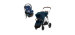 Cybex Système de voyage Poussette Gazelle S 2 + Siège d'Auto Aton2 avec Sensorsafe - Bleu Denim