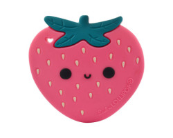 Loulou Lollipop Jouet de Dentition en Silicone - Fraise