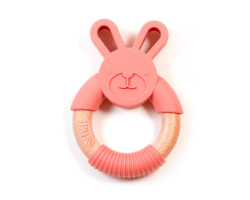 Bulle Anneau de Dentition Lapin - Rose Blush