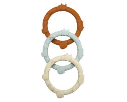 Jungle Teething Ring Set - Honey/Ginger