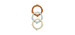 Jungle Teething Ring Set - Honey/Ginger