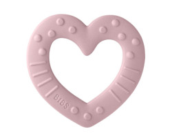 Bibs Jouet de Dentition - Coeur Rose Prune