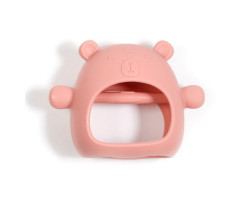 Bulle Mitaine de Dentition en Silicone - Ours Blush