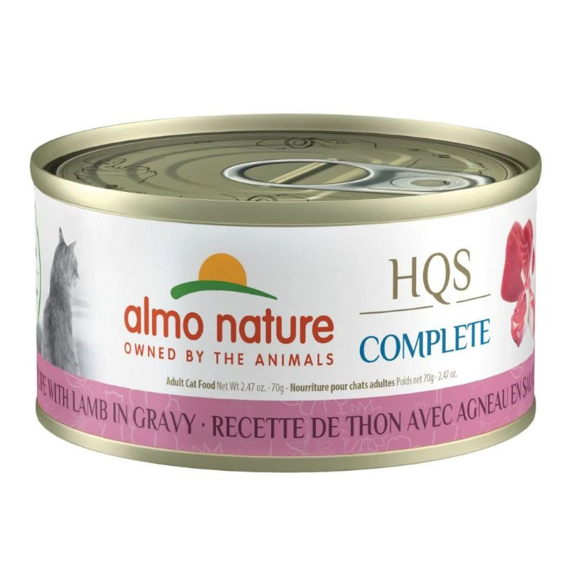 Conserve Thon et Agneau en Sauce pour Chats, 70g – Almo Nature HQS Complete