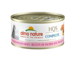 Conserve Saumon et Papaye en Sauce pour Chats, 70g – Almo Nature HQS Complete