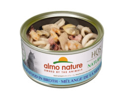 Conserve Mélange de la Mer en Bouillon pour Chats, 70g – Almo Nature HQS Natural