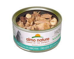 Conserve Truite et Thon en Bouillon pour Chats, 70g – Almo Nature HQS Natural