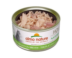 Conserve Thon et Poulet en Bouillon pour Chats, 70g – Almo Nature HQS Natural