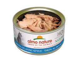 Conserve Thon de l’Atlantique en Bouillon pour Chats, 70g – Almo Nature HQS Natural