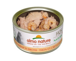 Conserve Thon et Crevettes en Bouillon pour Chats, 70g – Almo Nature HQS Natural