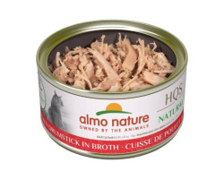 Conserve Cuisse de Poulet en Bouillon pour Chats, 70g – Almo Nature HQS Natural