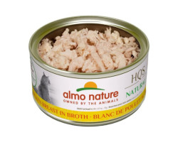 Conserve Blanc de Poulet en Bouillon pour Chats, 70g – Almo Nature HQS Natural