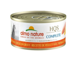 Conserve Poulet et Fromage en Sauce pour Chats, 70g – Almo Nature HQS Complete