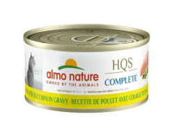 Conserve Poulet et Courgette en Sauce pour Chats, 70g – Almo Nature HQS Complete