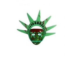 La purge -  masque de "lady liberty" qui allume (adulte)