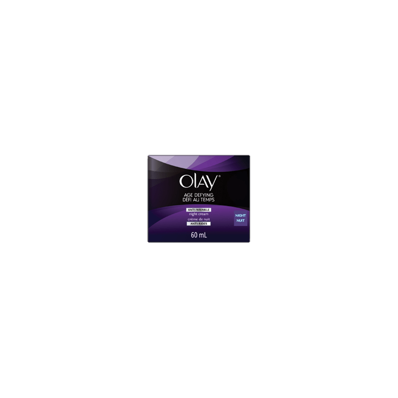 OLAY Crème de nuit anti-rides - Défi au temps, 60 ml