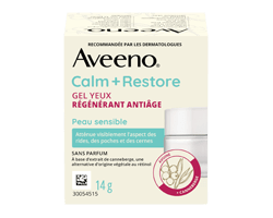 AVEENO Calm + Restore gel régénérant antiâge pour les yeux, 14 g