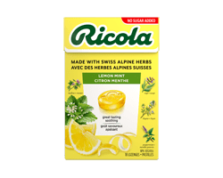 RICOLA Boite de pastilles, citron menthe, 18 unités