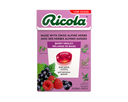 RICOLA Boite de pastilles, mélange de baies, 18 unités