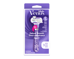 GILLETTE Venus Doux Somptueux Swirl pour femmes rasoir manche de rasoir et cartouches de rechange, 4 unités