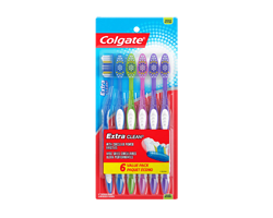 COLGATE Extra Clean brosses...