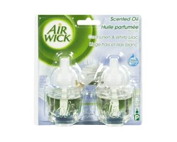 AIR WICK Life Scents recharge d'huile parfumée, 2 x 20 ml, linge frais et lilas