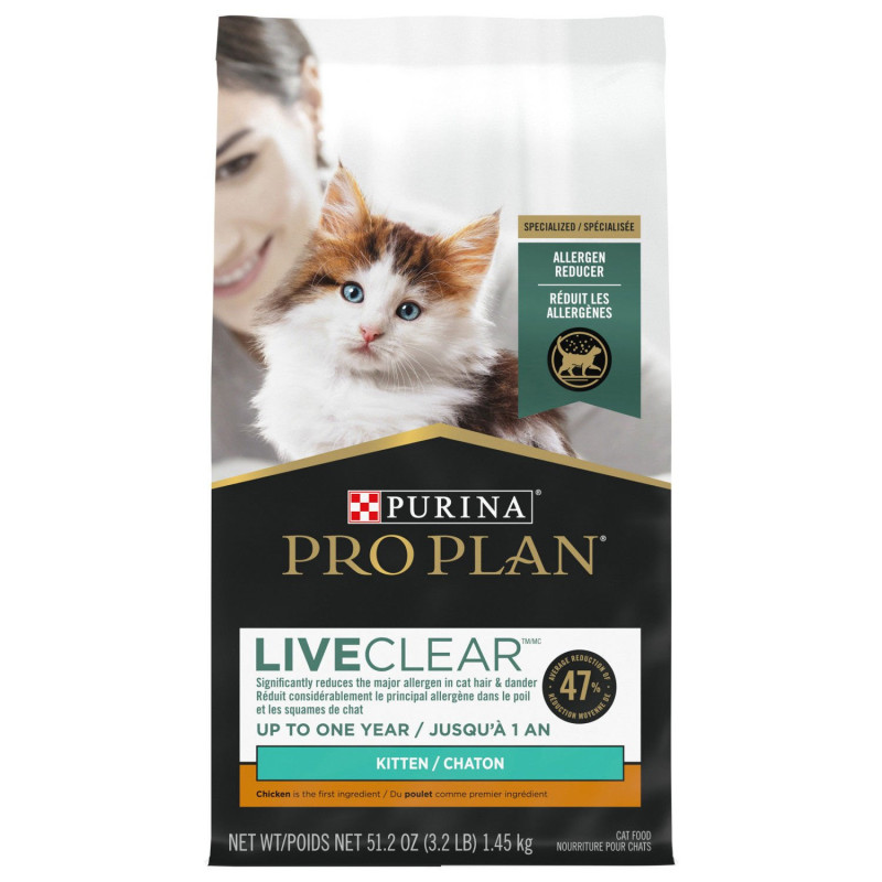 “LiveClear” dry food for cats…