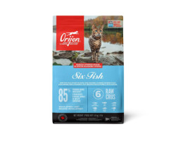 Six Fish dry food for cats,...