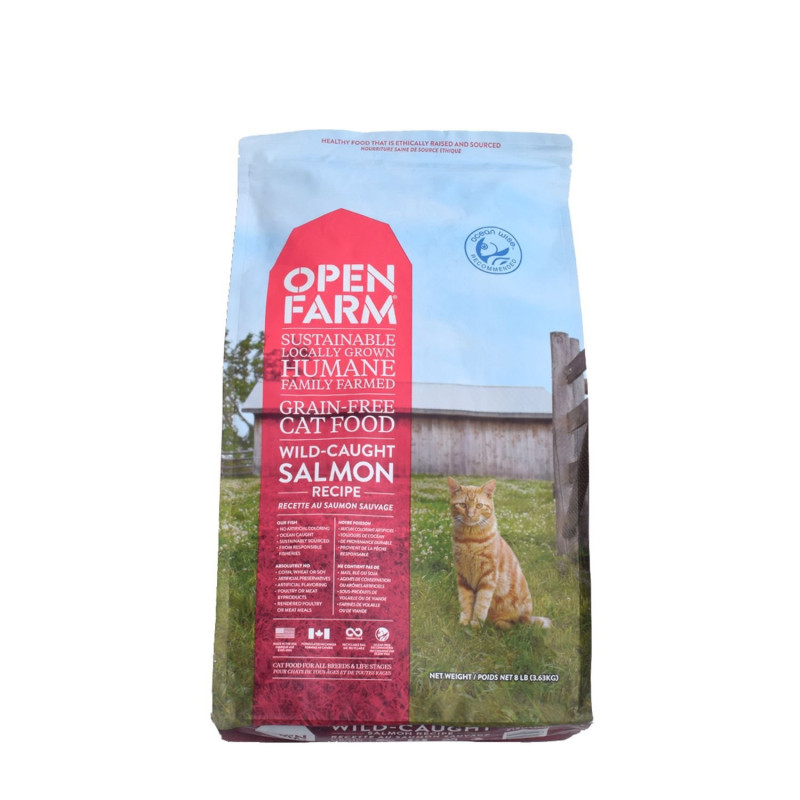 Dry cat food, wild salmon…