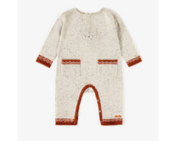 Knitted cream One-piece, newborn