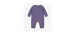 Purple knitted one-piece in recycled polyester, newborn