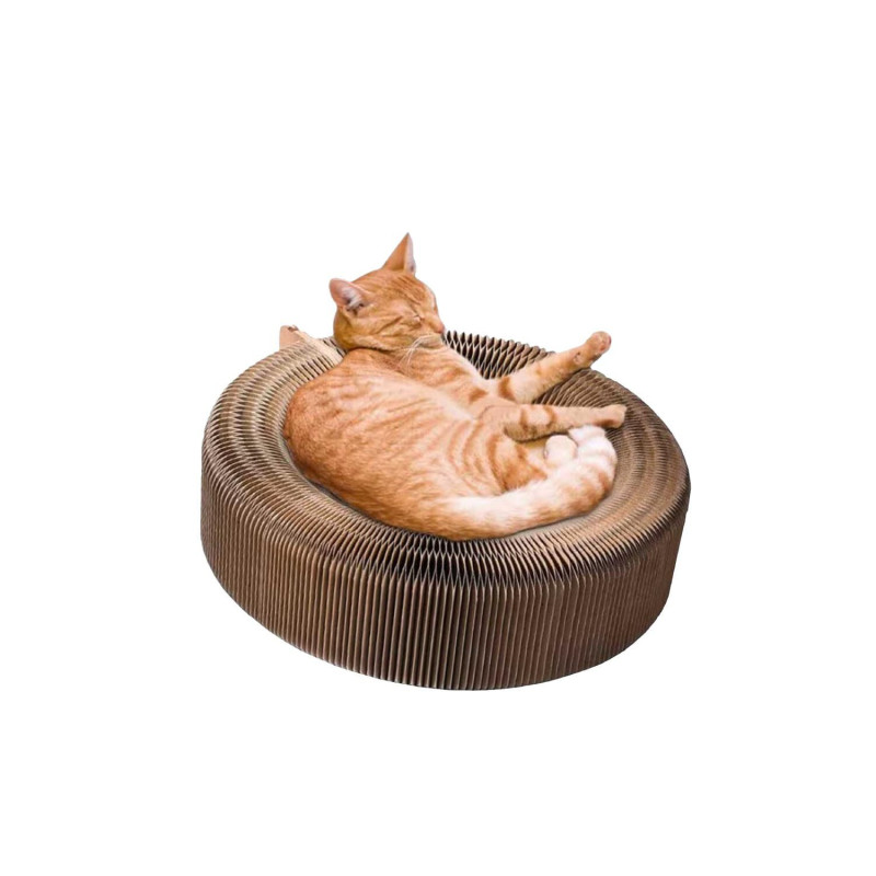 Foldable scratching post for cats